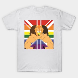 I promote the LGBT community in England with gay lions T-Shirt